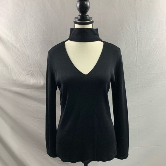Dana Buchman Peek A Boo Knit Black - Picture 1 of 5